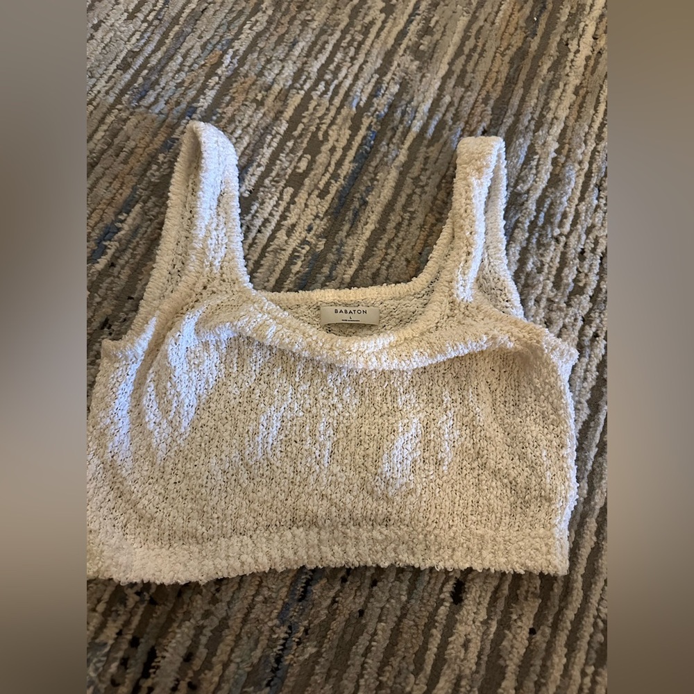 White Babaton Bralet Top by Aritzia